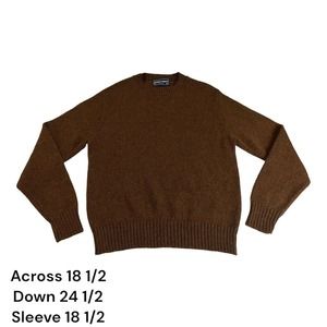 Funky Brown Robert Bruce Made USA Grandpa Granny Vintage VTG Mens Sweater